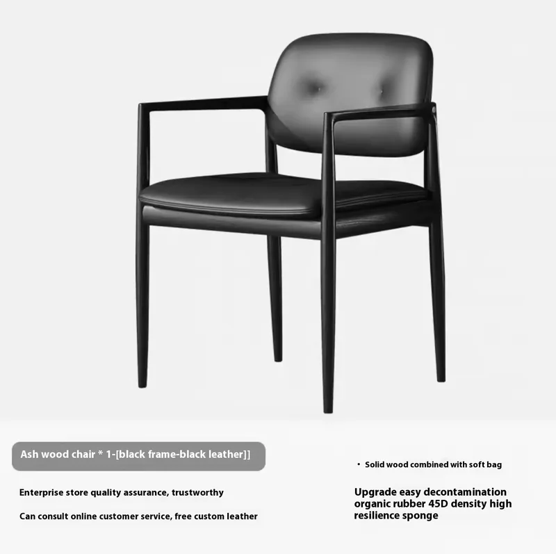 JP Italian Minimalist Solid Dining Chair Luxury photo 2