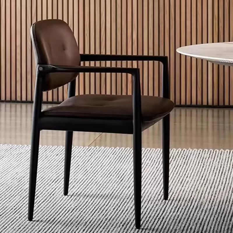 JP Italian Minimalist Solid Dining Chair Luxury photo 3