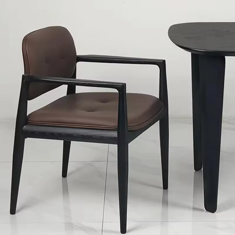JP Italian Minimalist Solid Dining Chair Luxury