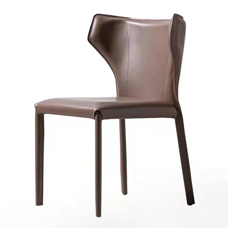 JP Leather Dining Chair Simple Modern Nordic