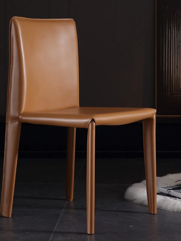 JP Luxury Orange Dining Chair with Saddle