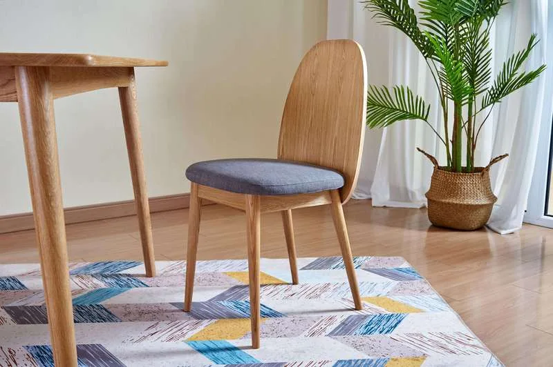 JP Mid-Century Modern Nordic Style Wooden Dining photo 3