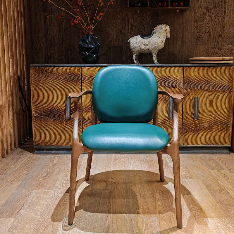 JP Minimalist Nordic Style Dining Chair Turquoise photo 2