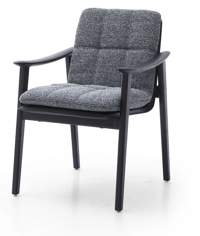 JP Modern Comfortable Armrest Dining Chair Soft