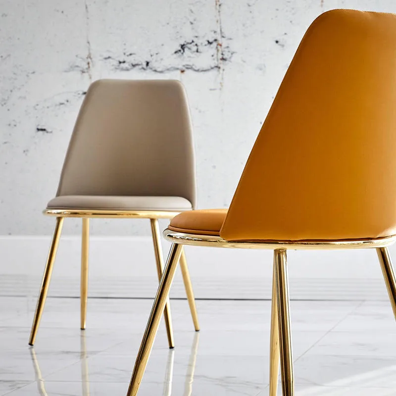 JP Modern Contemporary PU Leather Seat Beige