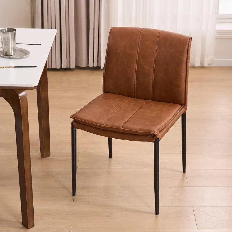 JP Modern Dining Chairs Faux Leather Upholstered