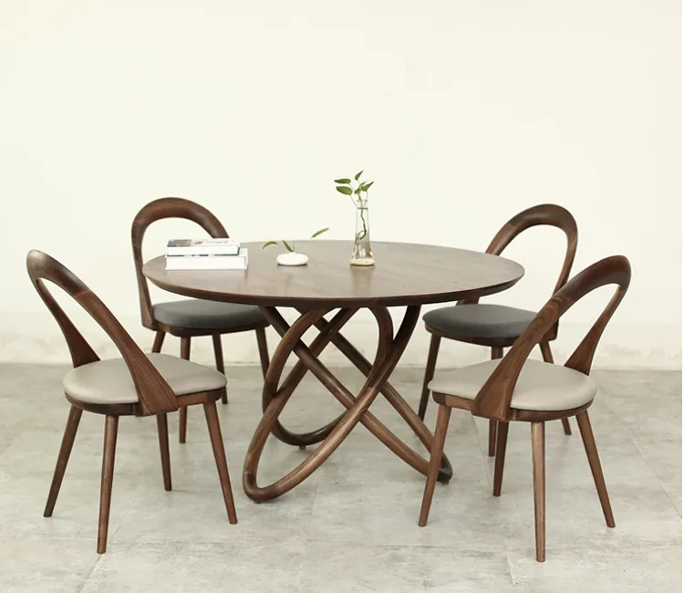 JP Modern Luxury Dining Room Furniture Fabric photo 3