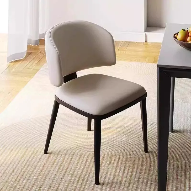 JP Modern Luxury Metal Dining Chair White photo 2