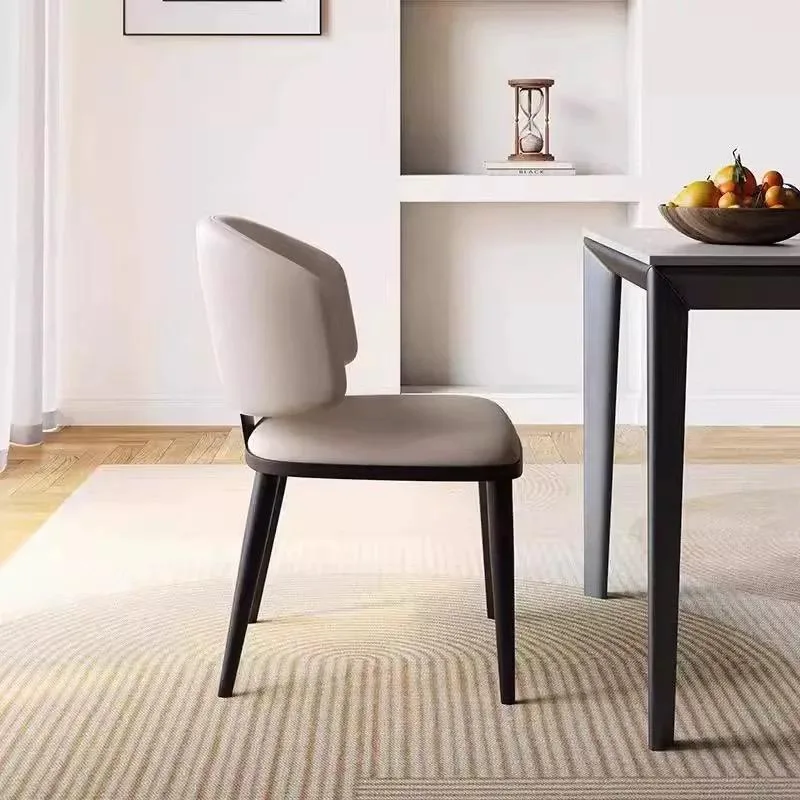 JP Modern Luxury Metal Dining Chair White photo 3