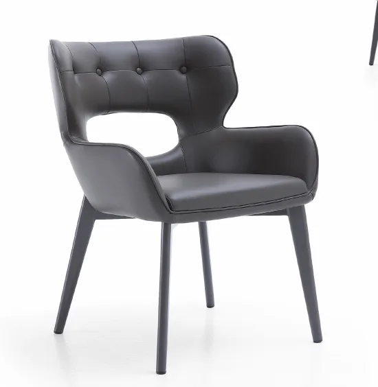 JP Modern Minimalist Metal Dining Chair with