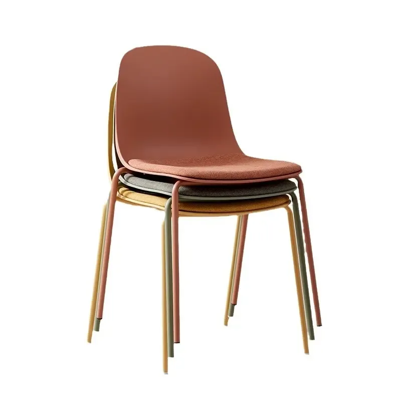 JP Modern Minimalist Plastic Metal Dining Chair