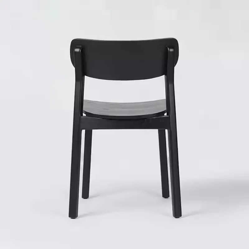 JP Modern Minimalist Solid Wood Dining Chairs with PU photo 2