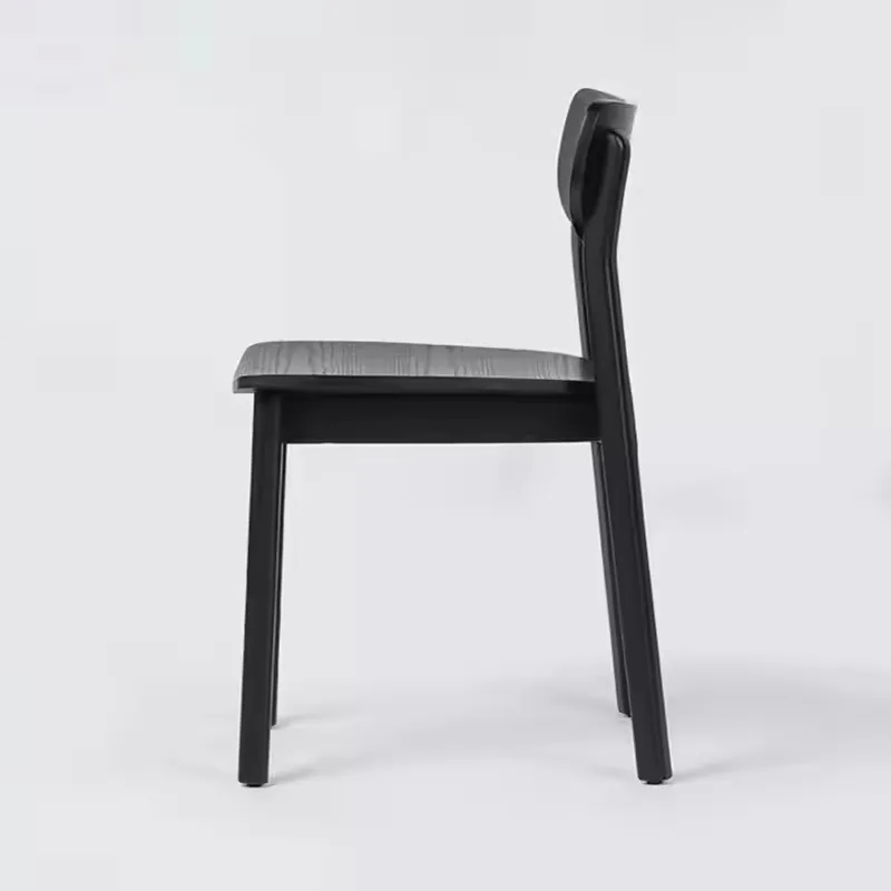 JP Modern Minimalist Solid Wood Dining Chairs with PU photo 3