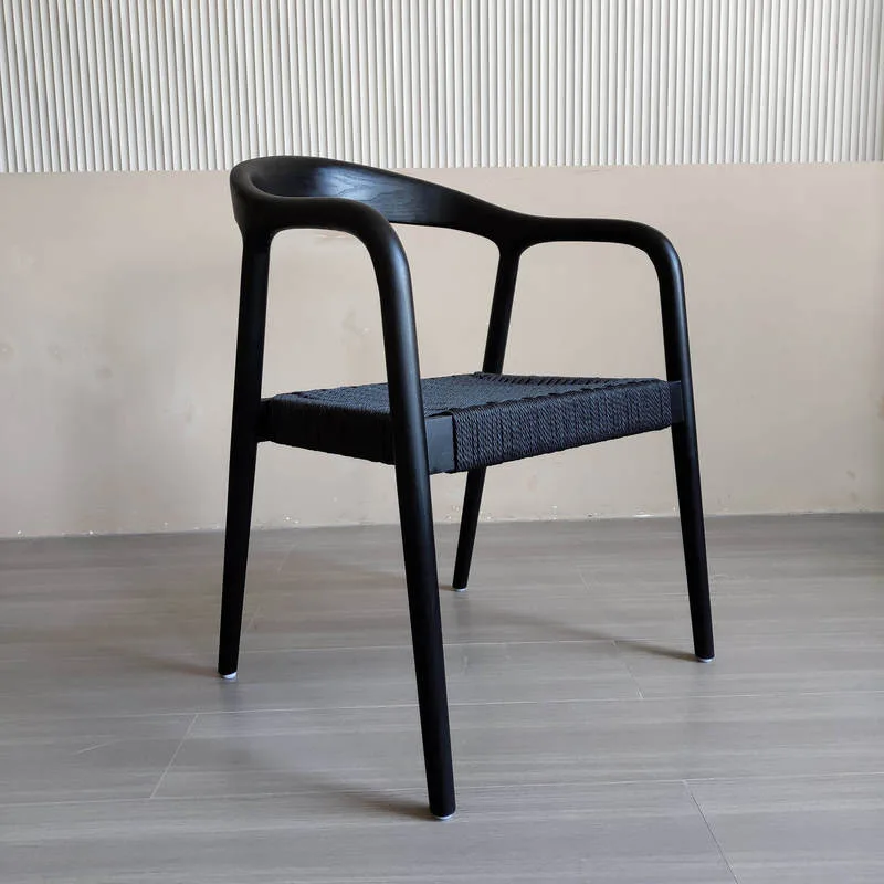 JP Modern Nina Black Wooden Armchair Solid photo 2