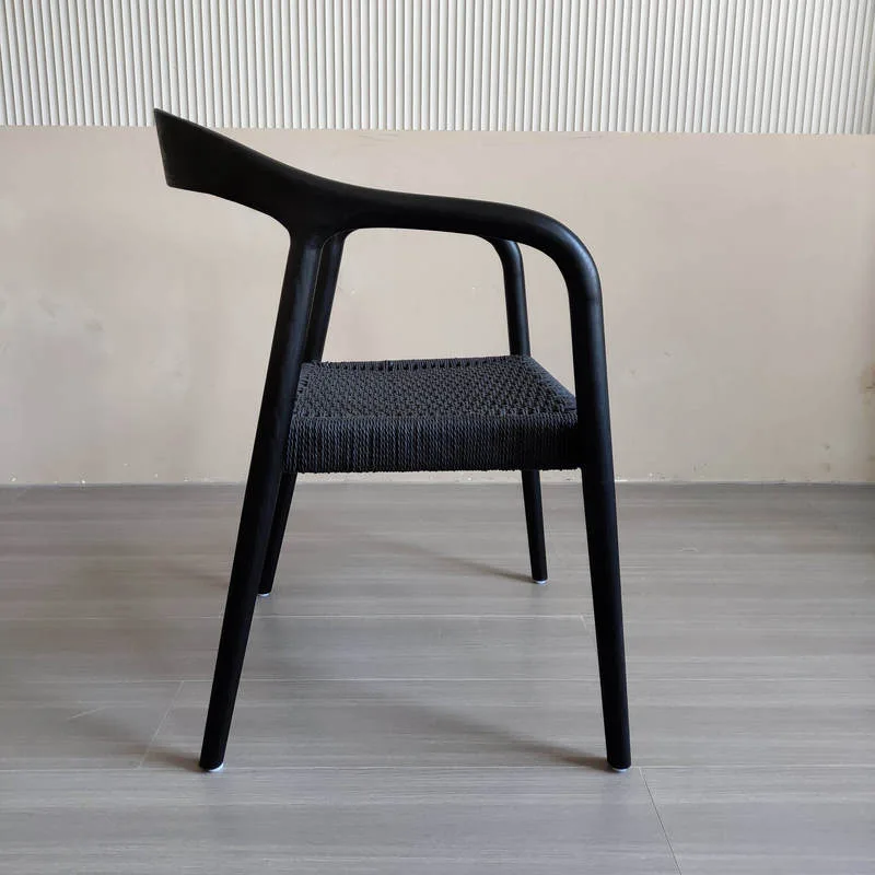 JP Modern Nina Black Wooden Armchair Solid photo 3