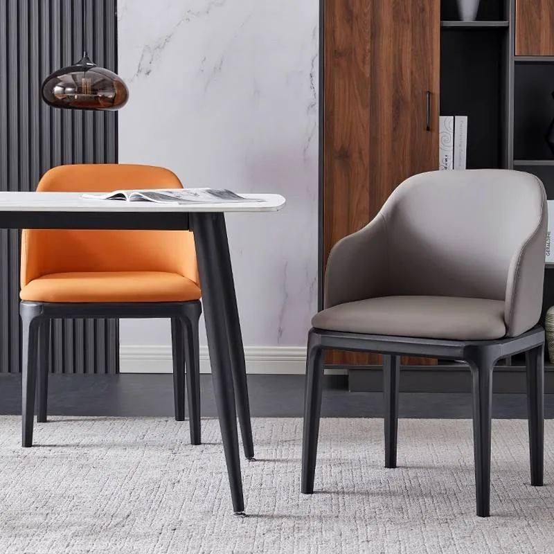 JP Modern Nordic Style Leather Dining Chair photo 2