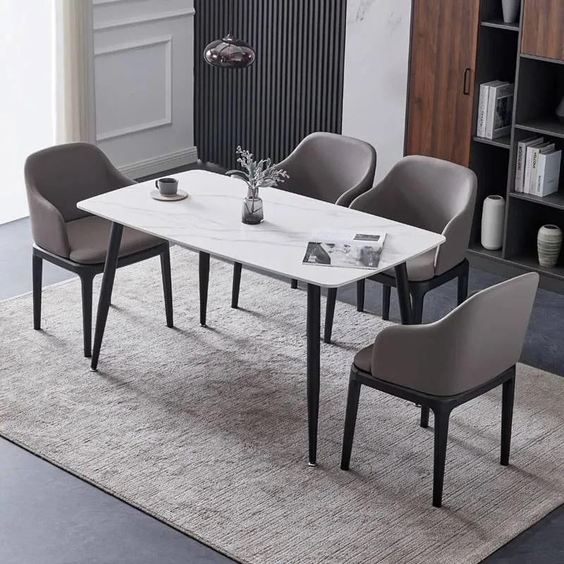 JP Modern Nordic Style Leather Dining Chair photo 3