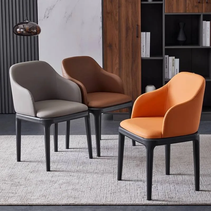 JP Modern Nordic Style Leather Dining Chair