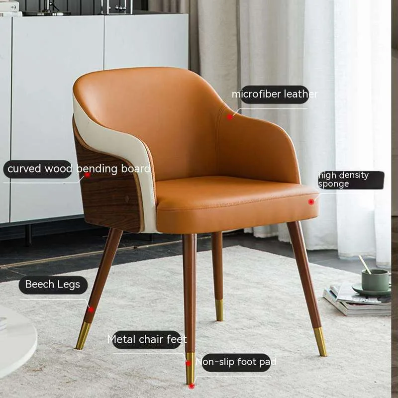 JP Modern Restaurant Furniture Solid Wood Leather photo 2