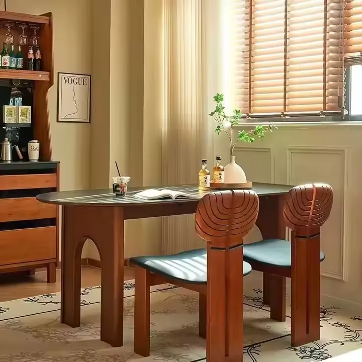 JP Modern Solid Wood Dining Chair with Unique photo 2