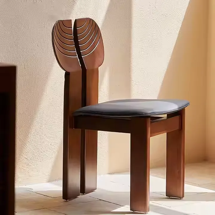 JP Modern Solid Wood Dining Chair with Unique