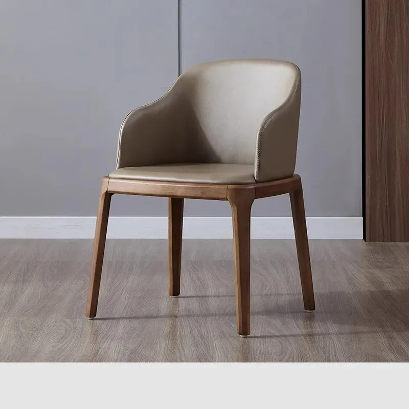JP Modern Solid Wood Dining Chairs Leather photo 3