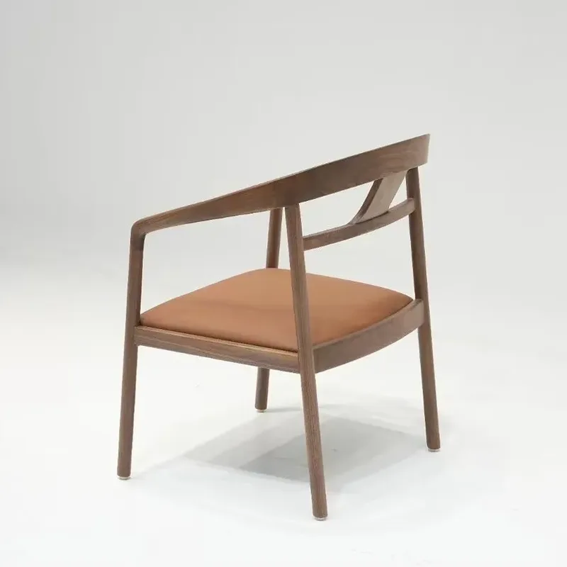 JP Modern Solid Wood Restaurant Chair Upholstered photo 2