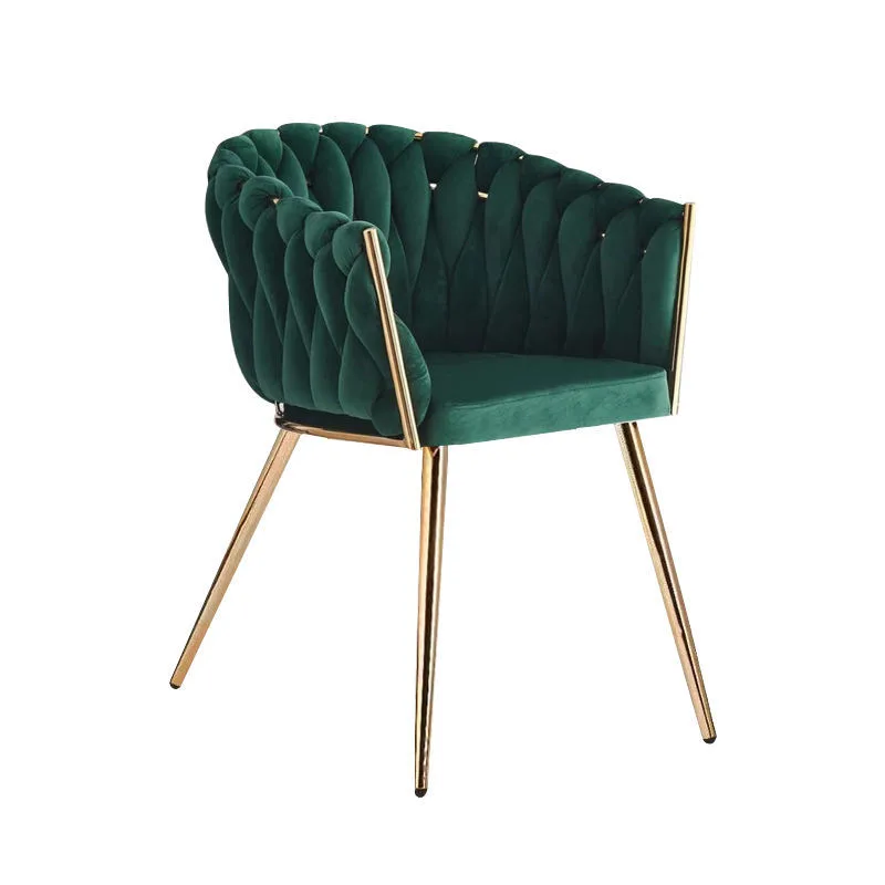 JP Modern Style Black Velvet Arm Chair