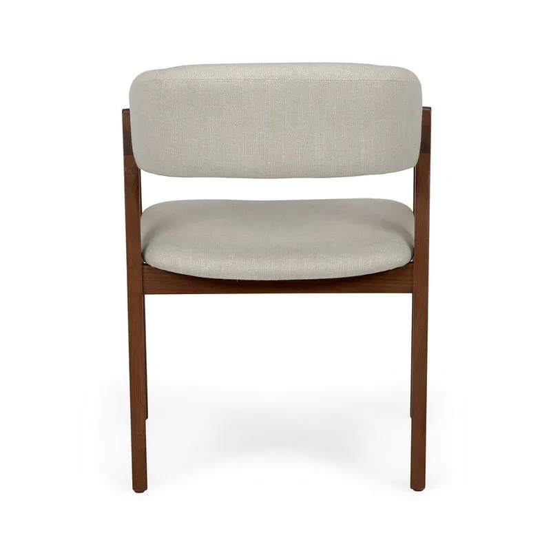 JP Modern Upholstered Solid Walnut Dining Armchair photo 3