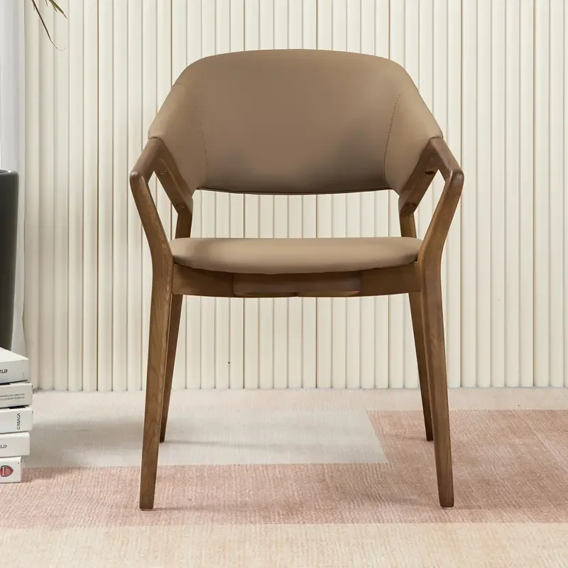 JP Modern Walnut Solid Wood Dining Chair photo 3