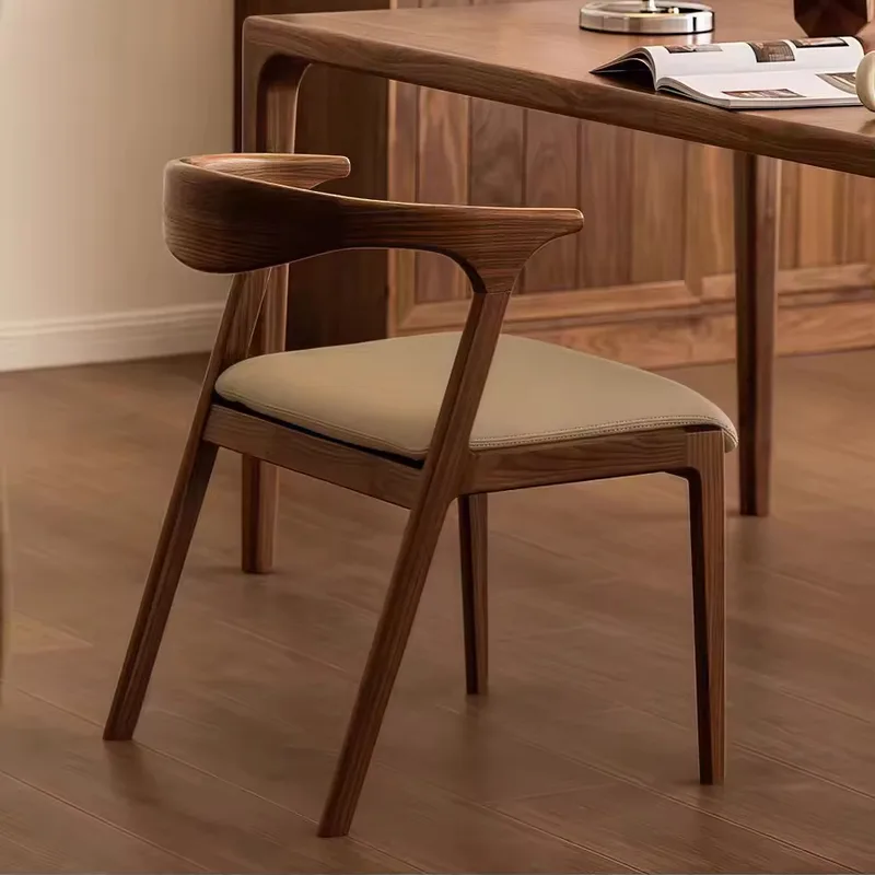 JP Nordic Modern Minimalist Solid Wood Dining Chair photo 3