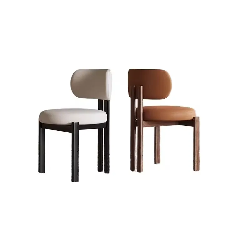 JP Nordic Modern Minimalist Solid Wood Dining Chair with