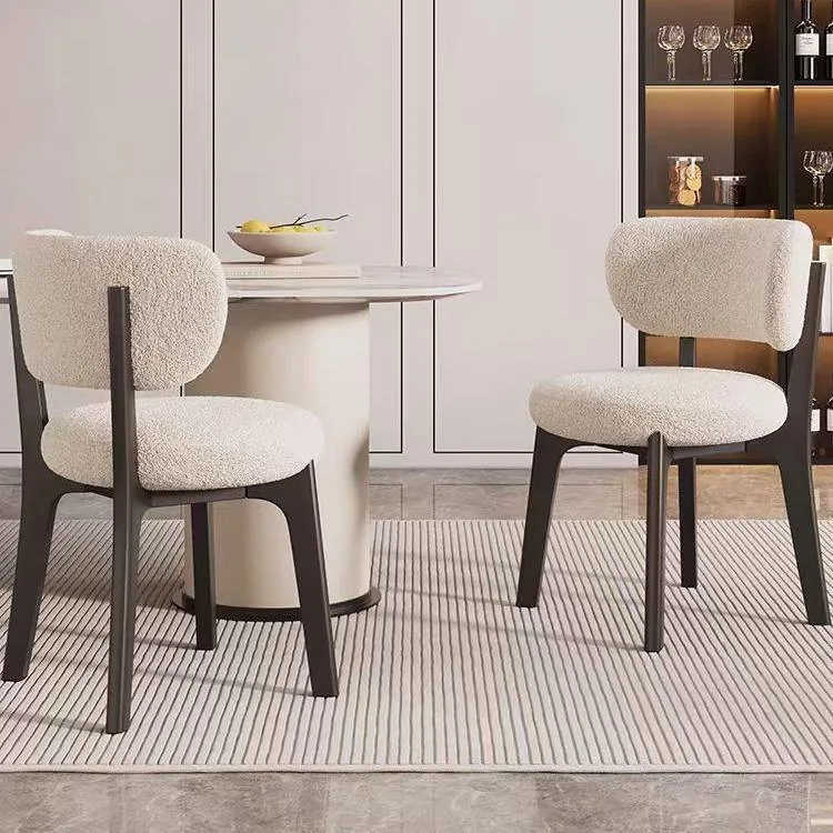 JP Nordic Solid Wood Velvet Upholstered Dining photo 2