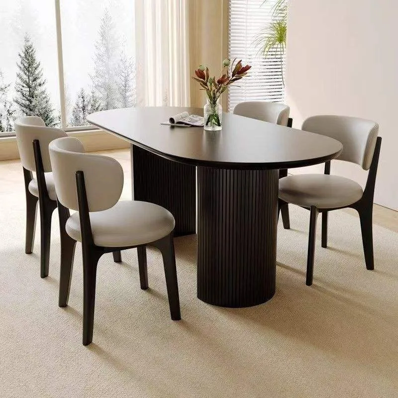 JP Nordic Solid Wood Velvet Upholstered Dining photo 3