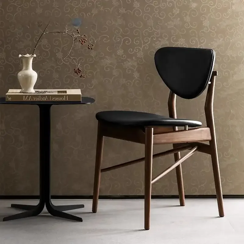 JP Nordic Style Solid Wood Back Walnut