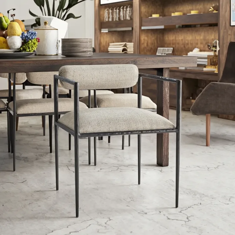 JP Postmodern Minimalist Italian Double Dining Armchair photo 3