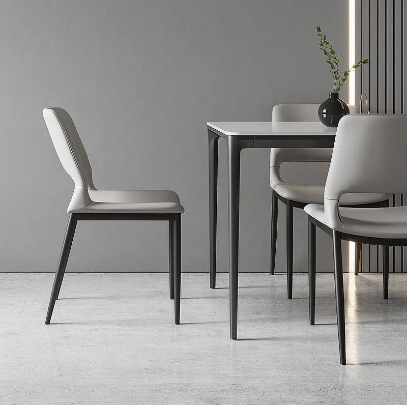 JP Quality Tufted Leather Dining Chair Modern photo 3