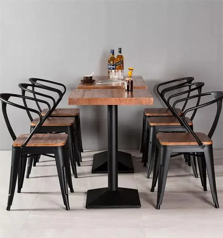 JP Restaurant Stackable Wooden Cafe Coffee Furniture photo 3