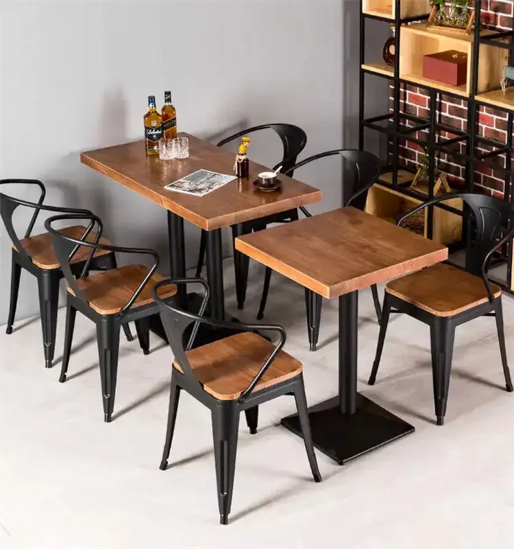 JP Restaurant Stackable Wooden Cafe Coffee Furniture