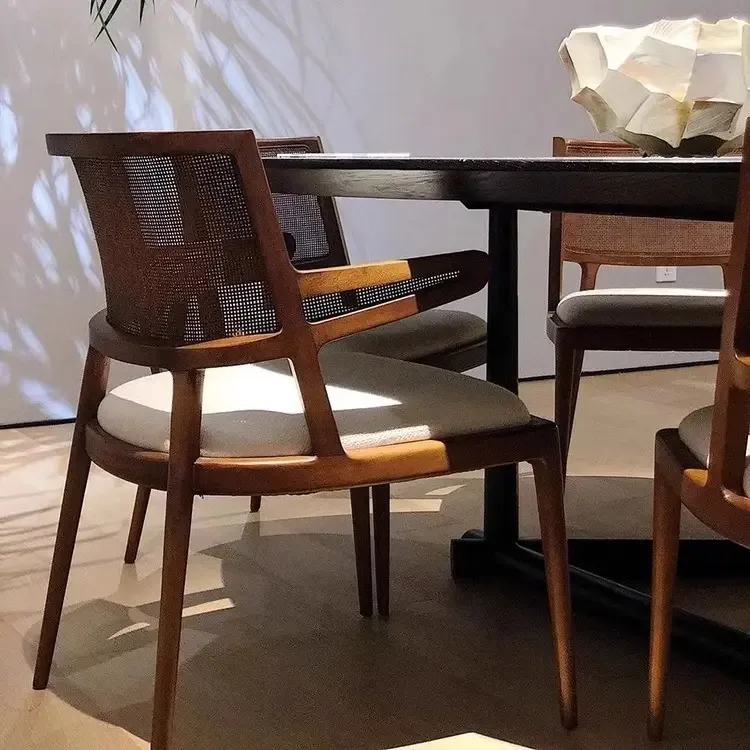 JP Solid Wood Dining Chair Designer Restaurant