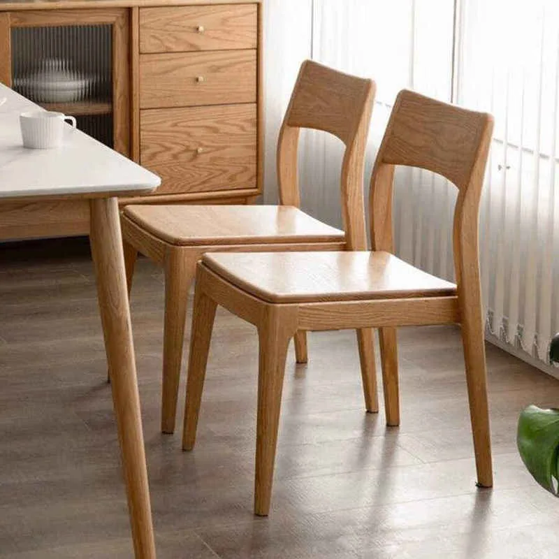 JP Stackable Solid Wood Dining Chairs Light photo 2