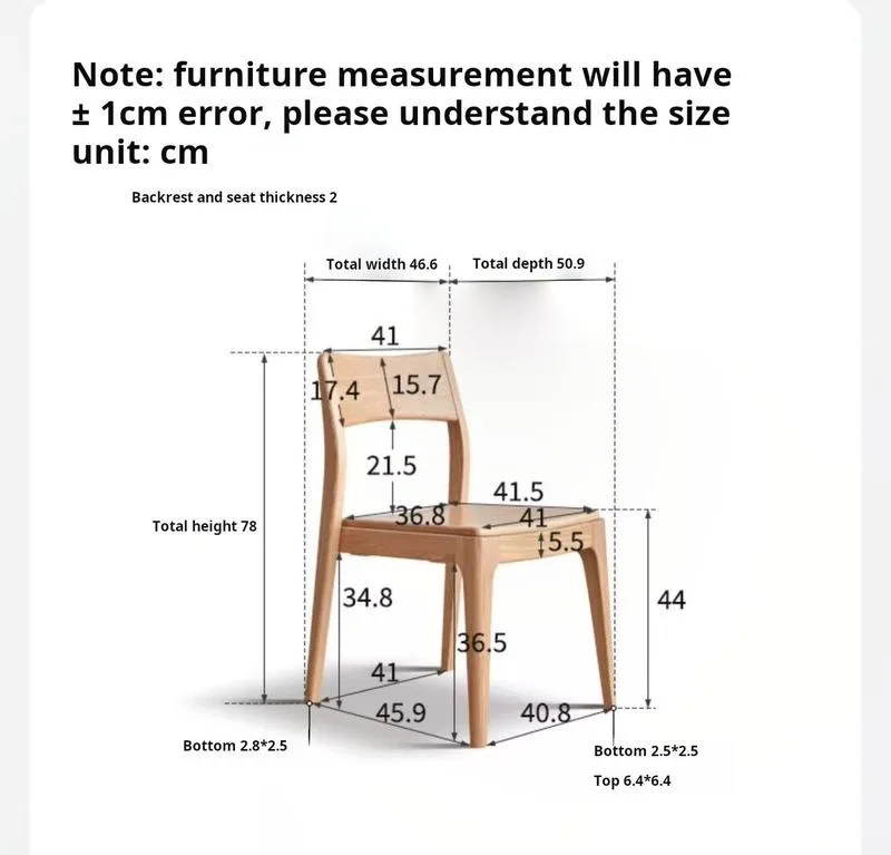JP Stackable Solid Wood Dining Chairs Light photo 3