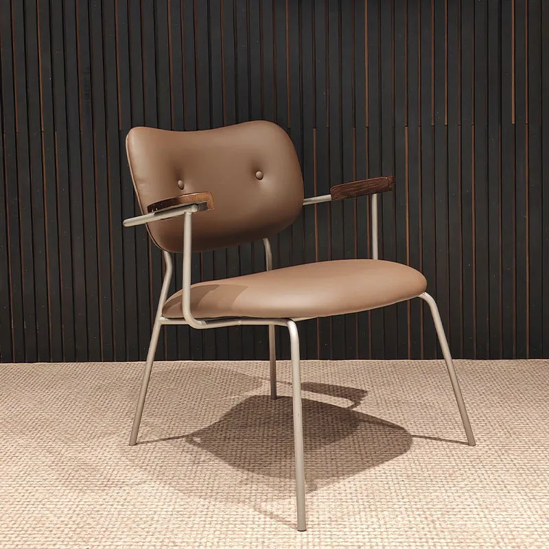 JP Vintage Stainless Steel Dining Chair with