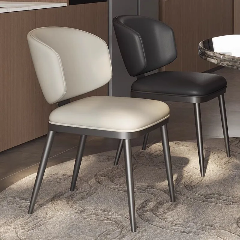 JP Wrap Back PU Leather Dining Chair
