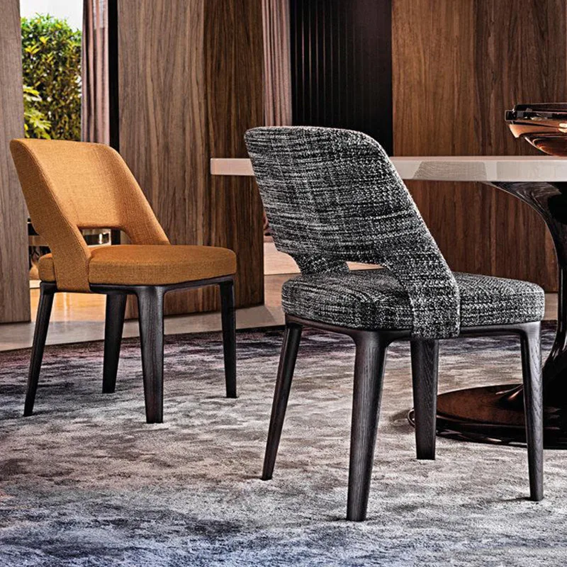 JP Italian Minimalist Hotel Solid Wood Dining photo 3