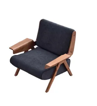 JP Midcentury Style Single Wooden Chair with photo 2
