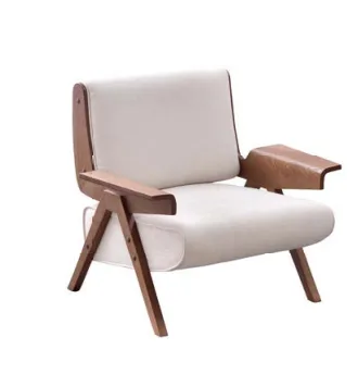 JP Midcentury Style Single Wooden Chair with photo 3