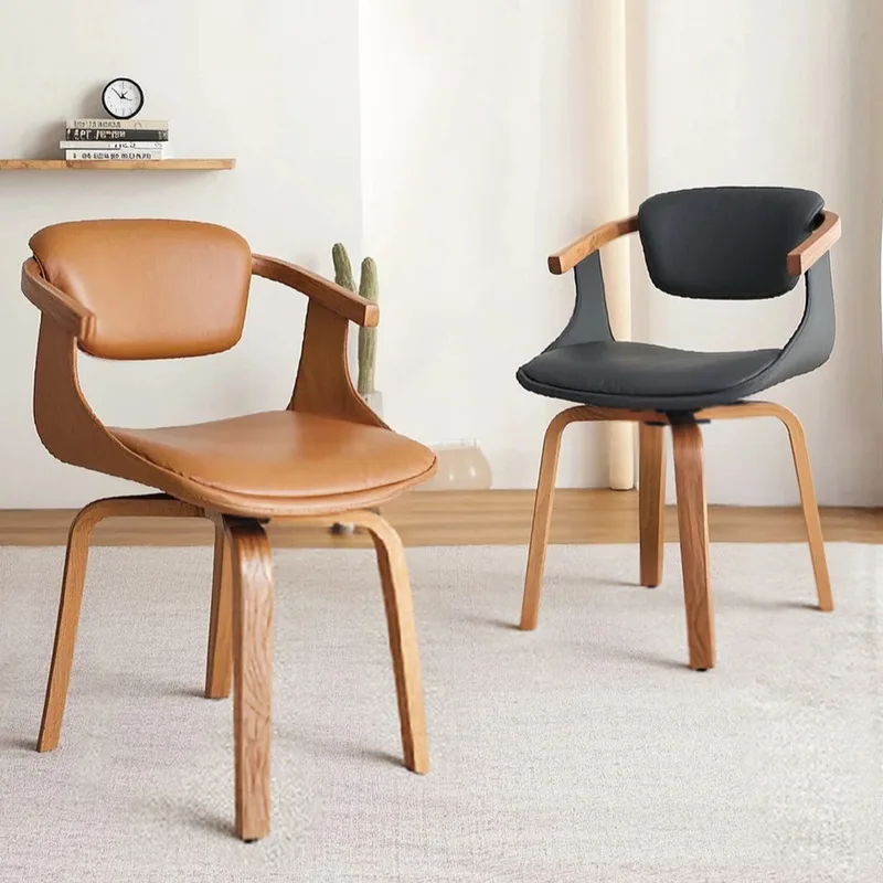 JP Italian Minimalist Curved Dining Chair Nordic photo 2