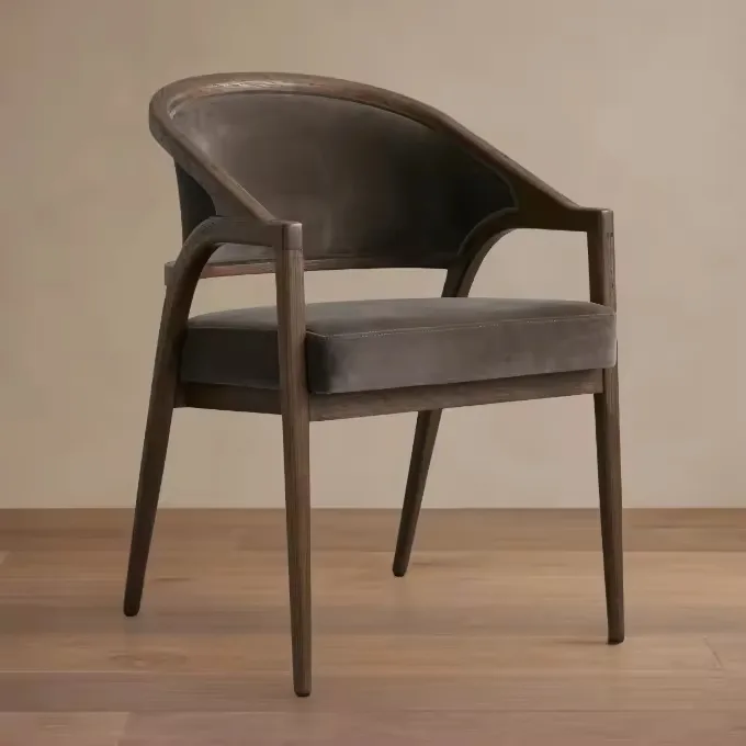 JP Luxury Modern Fabric Dining Room Chair Hotel