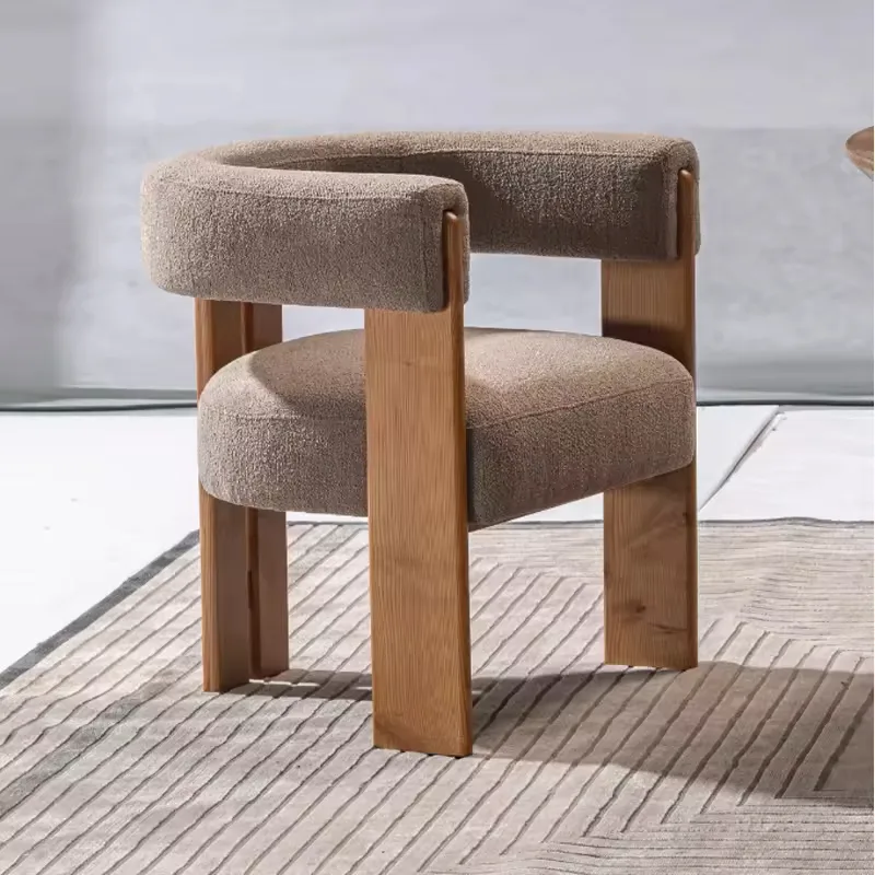 JP Modern Artistic Solid Oak Wood Dining Chair